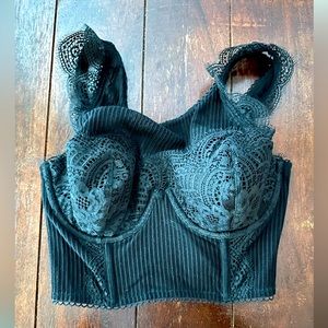 VS Black Lace Corset Top